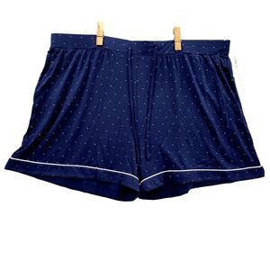 Cozy Earth Shorts Women‎ XXXL Blue Loungewear Ultra Soft Bamboo Chic Boho Preppy